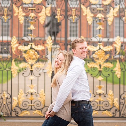 Photo of Jen and Ben in London