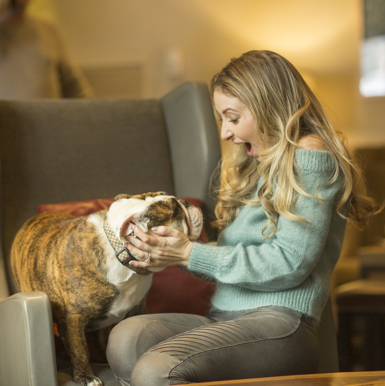 Jen with Dog in Little Nell